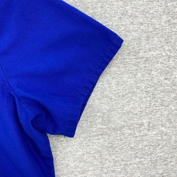 Scrub Star Scrub Top Womens Small Blue Nursing Vet Medical Uniform Short Sleeve - Picture 5 of 12